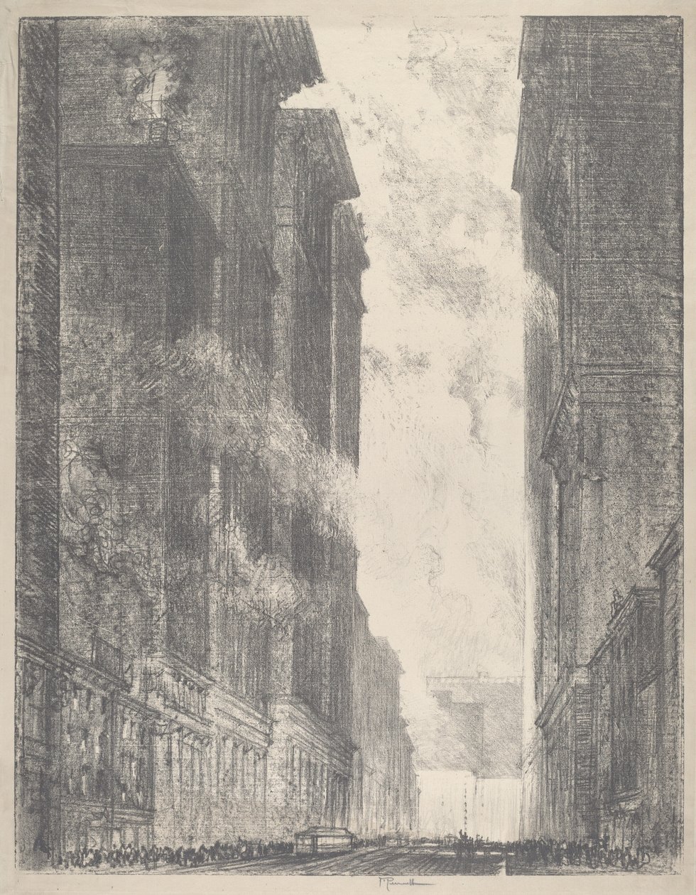 第四大道，1910年。 作者 约瑟夫·彭内尔