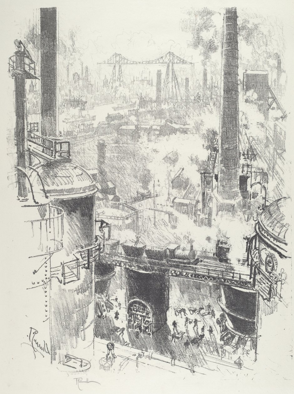 来自炉顶，1916年。 作者 约瑟夫·彭内尔