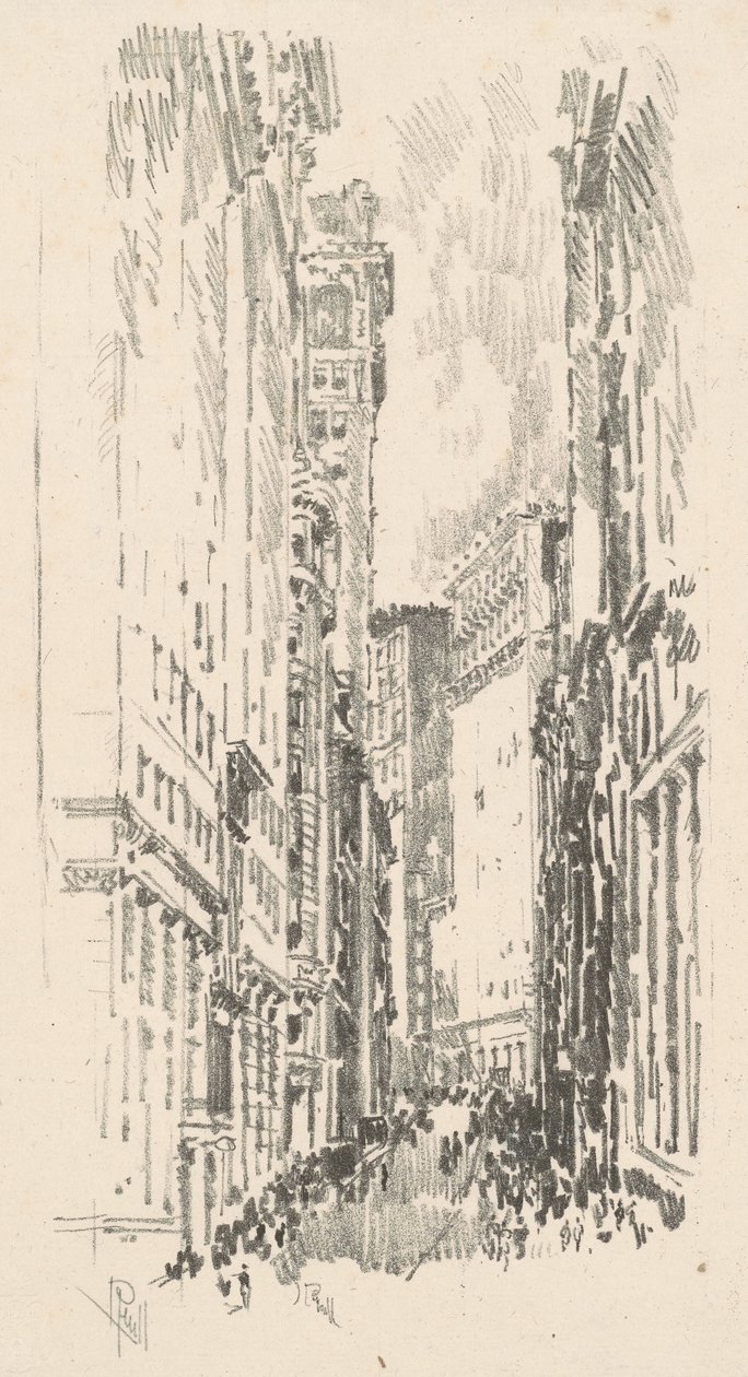 威廉街，1904年。 作者 约瑟夫·彭内尔