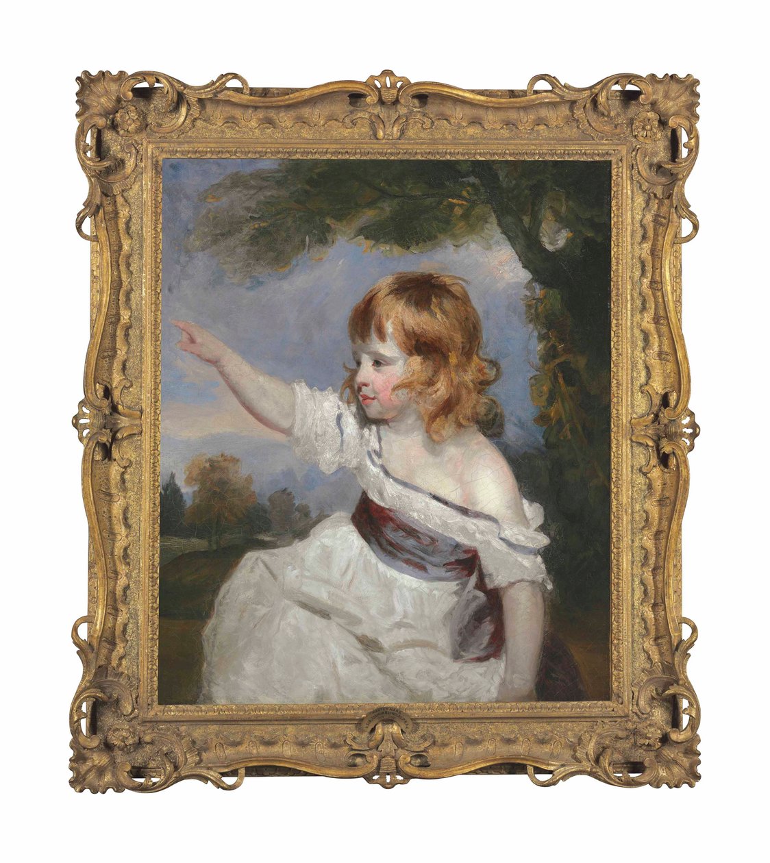 大师野兔或婴儿期的肖像 作者 约书亚·雷诺兹（Joshua Reynolds）