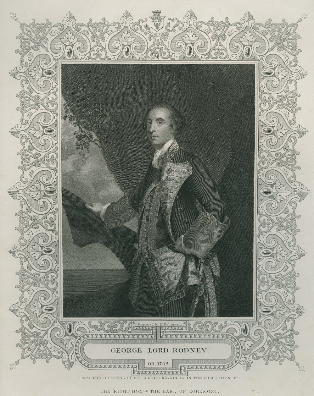 乔治布莱德斯罗德尼爵士 作者 约书亚·雷诺兹（Joshua Reynolds）