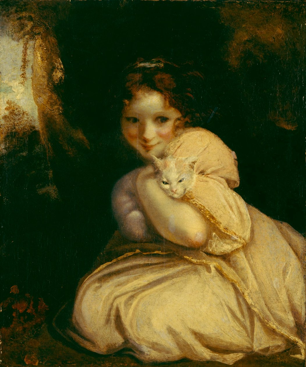 Felina 和一只小猫 作者 约书亚·雷诺兹（Joshua Reynolds）