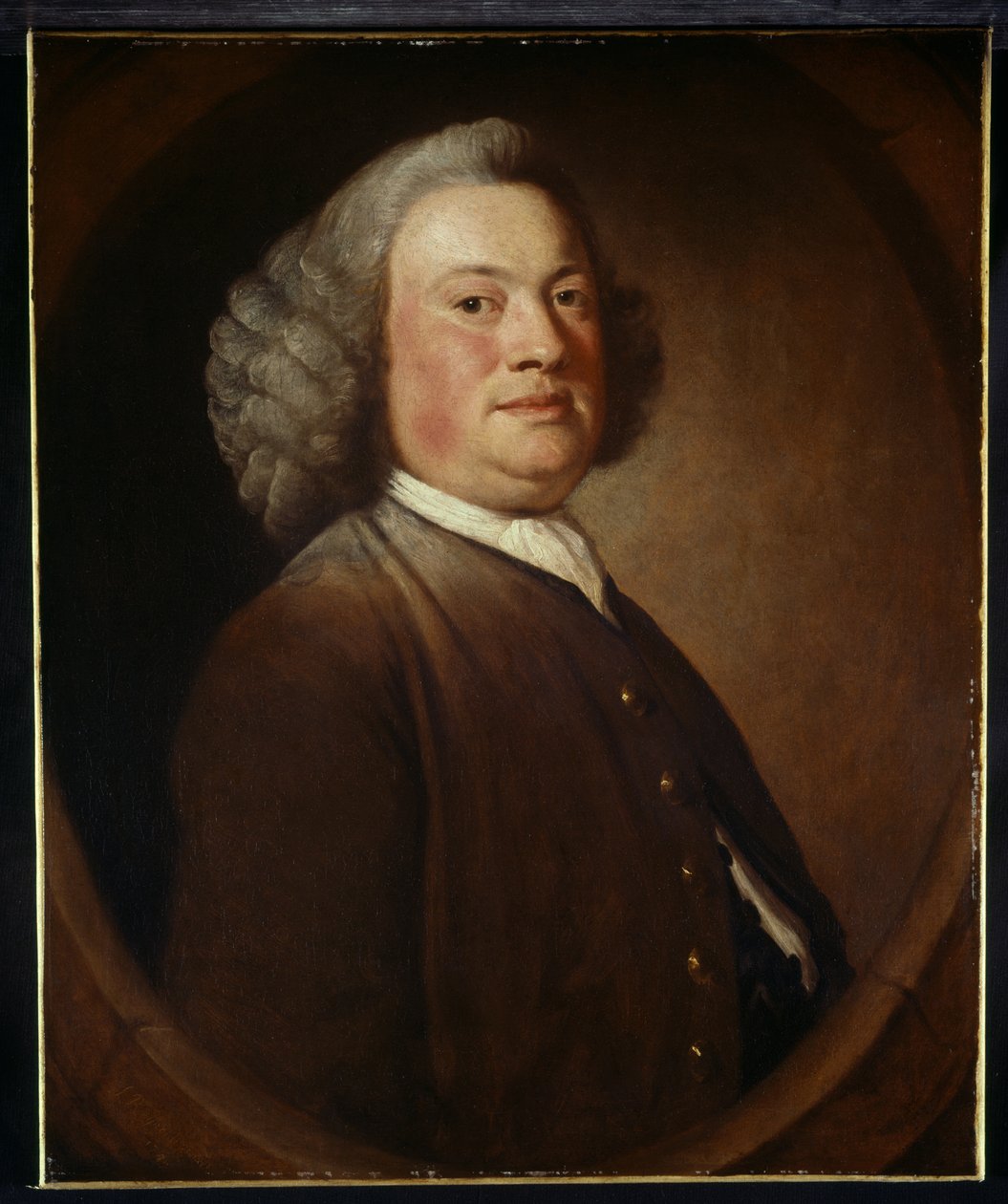 一个身份不明的人的肖像 作者 约书亚·雷诺兹（Joshua Reynolds）
