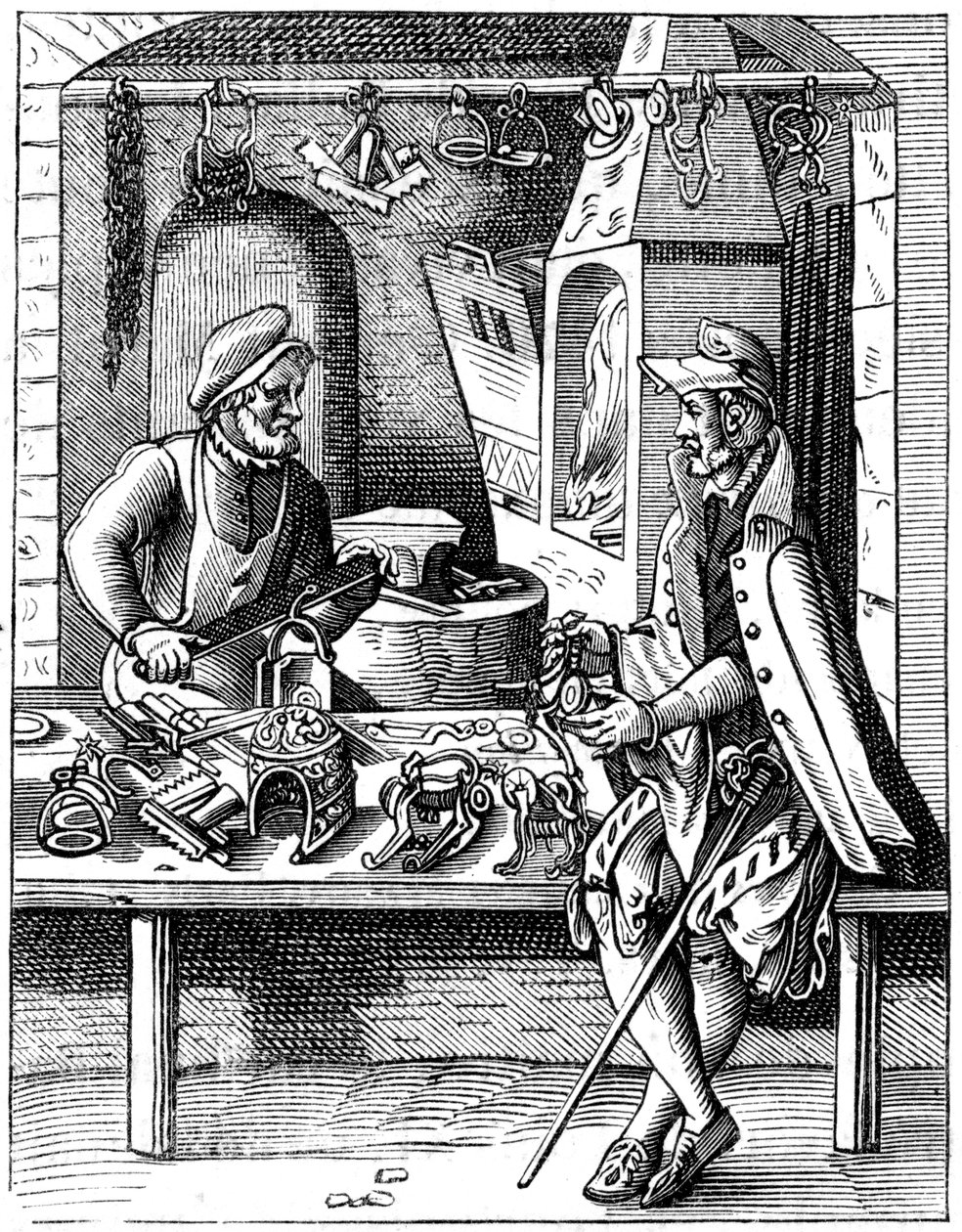 马刺制造商，16世纪1849年。 作者 约斯特安曼