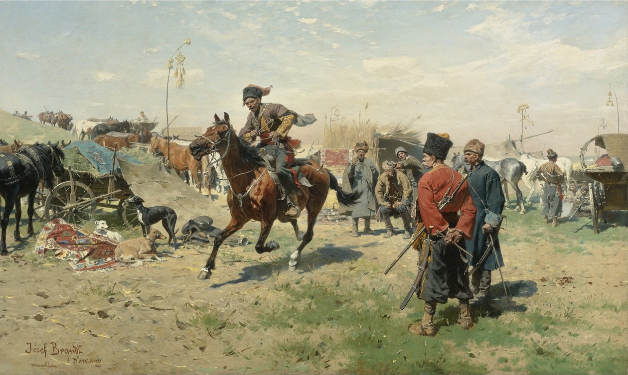 Zaporozhian哥萨克人 作者 约瑟夫·布兰特（Jozef Brandt）