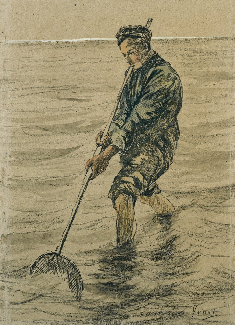 贝壳渔夫，1863-90 作者 约瑟夫·以色列