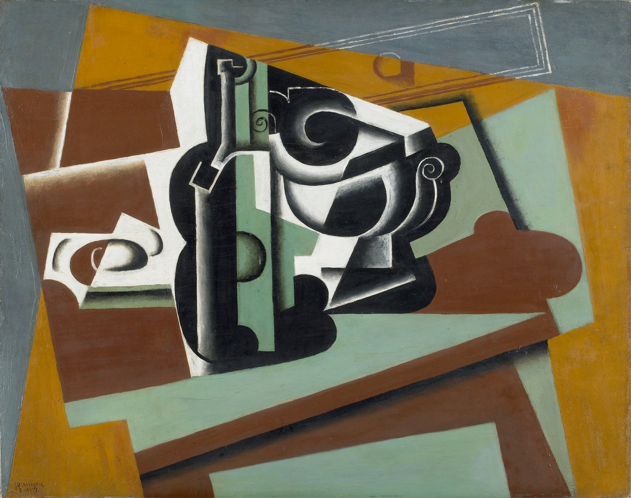静物，1917年 作者 胡安·格里斯