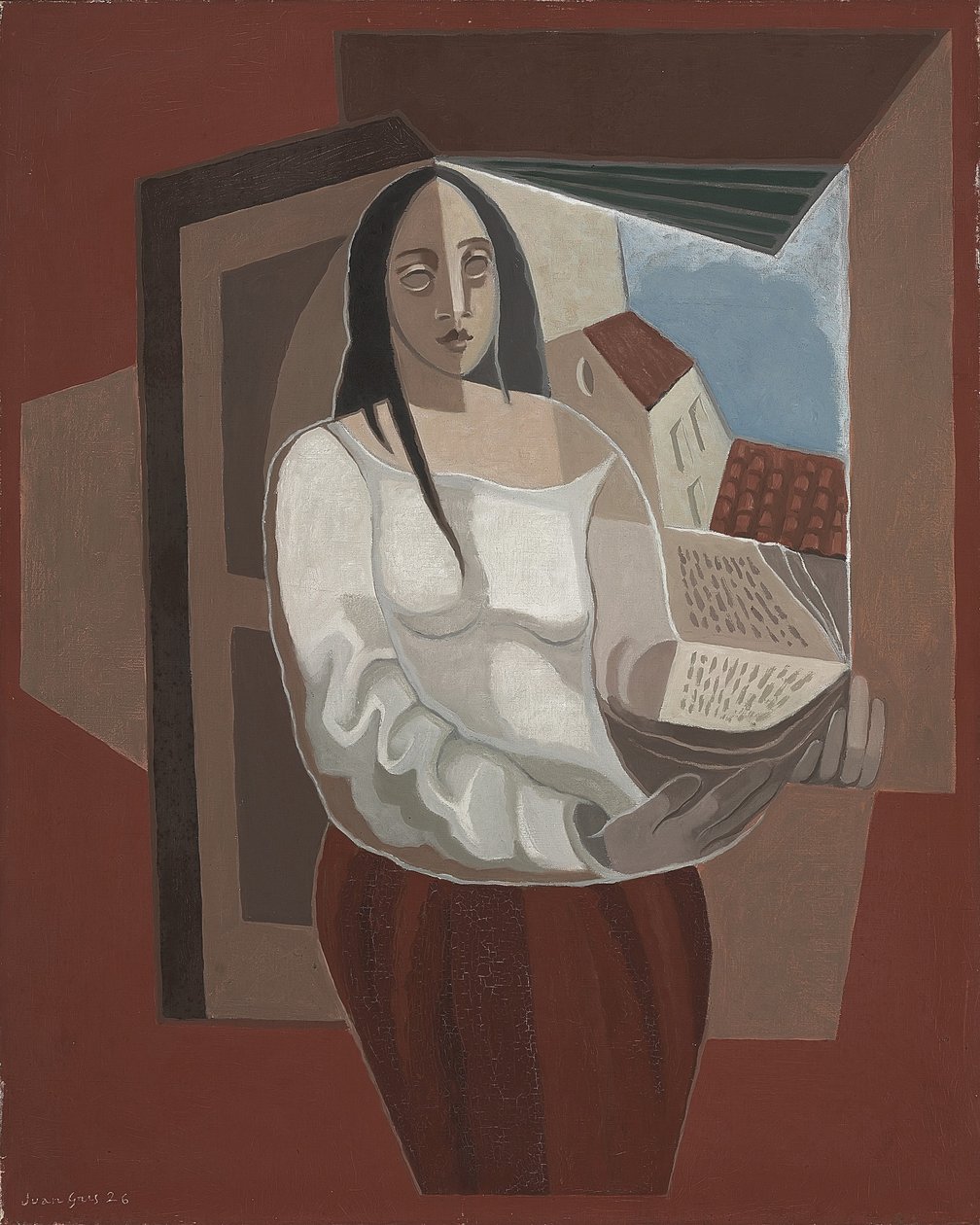 阅读灯，1926年 作者 胡安·格里斯