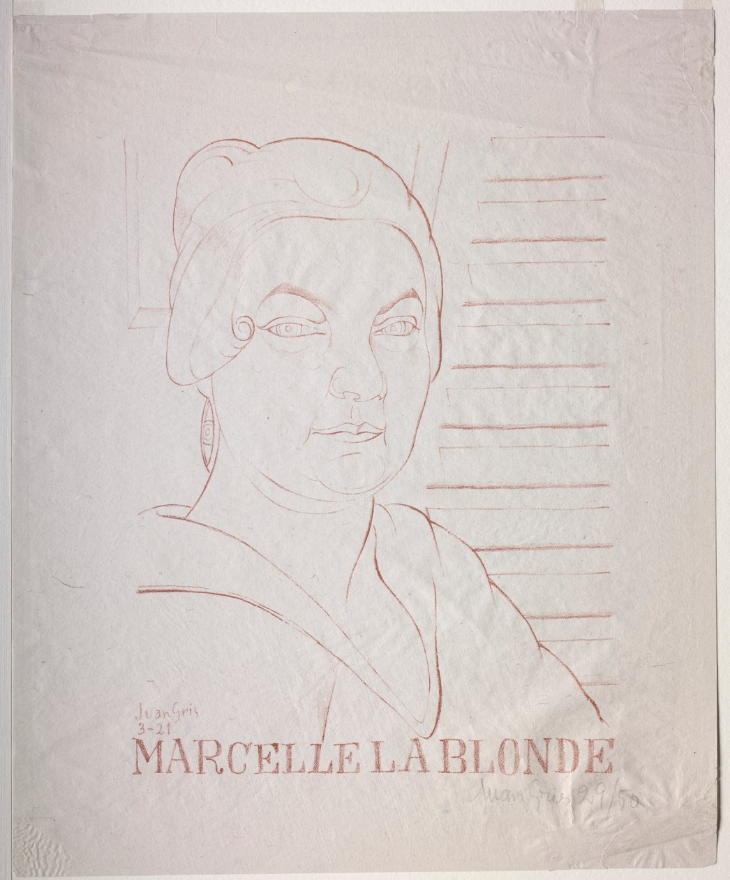 Marcelle la Blonde 作者 胡安·格里斯