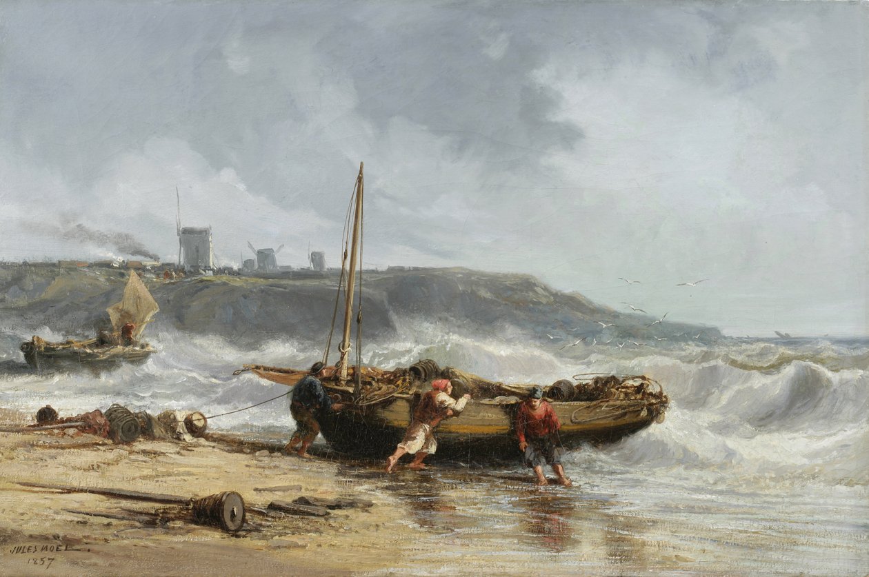海岸风光，1857年 作者 朱尔斯·阿奇里·诺埃尔（Jules Achille Noel）