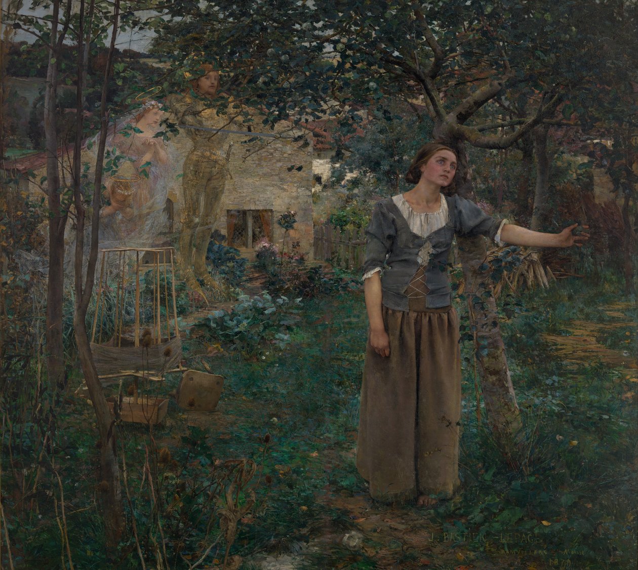 圣女贞德，1879年。 作者 朱尔斯·巴斯蒂安·莱佩奇