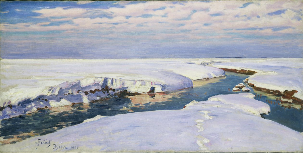 冬季景观，1915年 作者 朱利安·法拉特（Julian Falat）