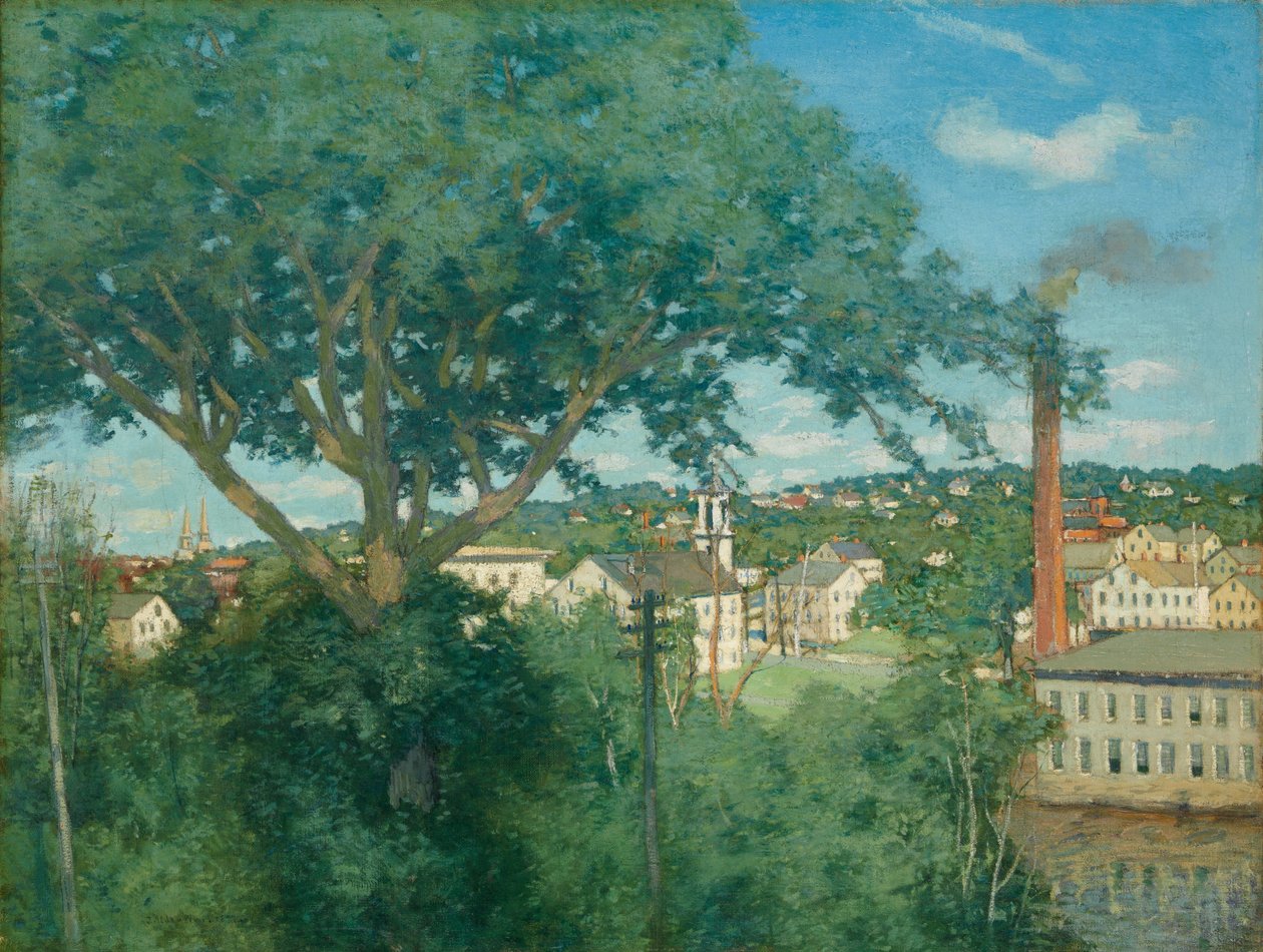 工厂村，1897年 作者 朱利安·奥尔登·威尔