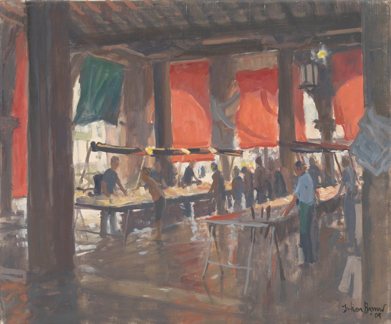 鱼市，威尼斯，2009年 作者 朱利安·巴罗（Julian Barrow）