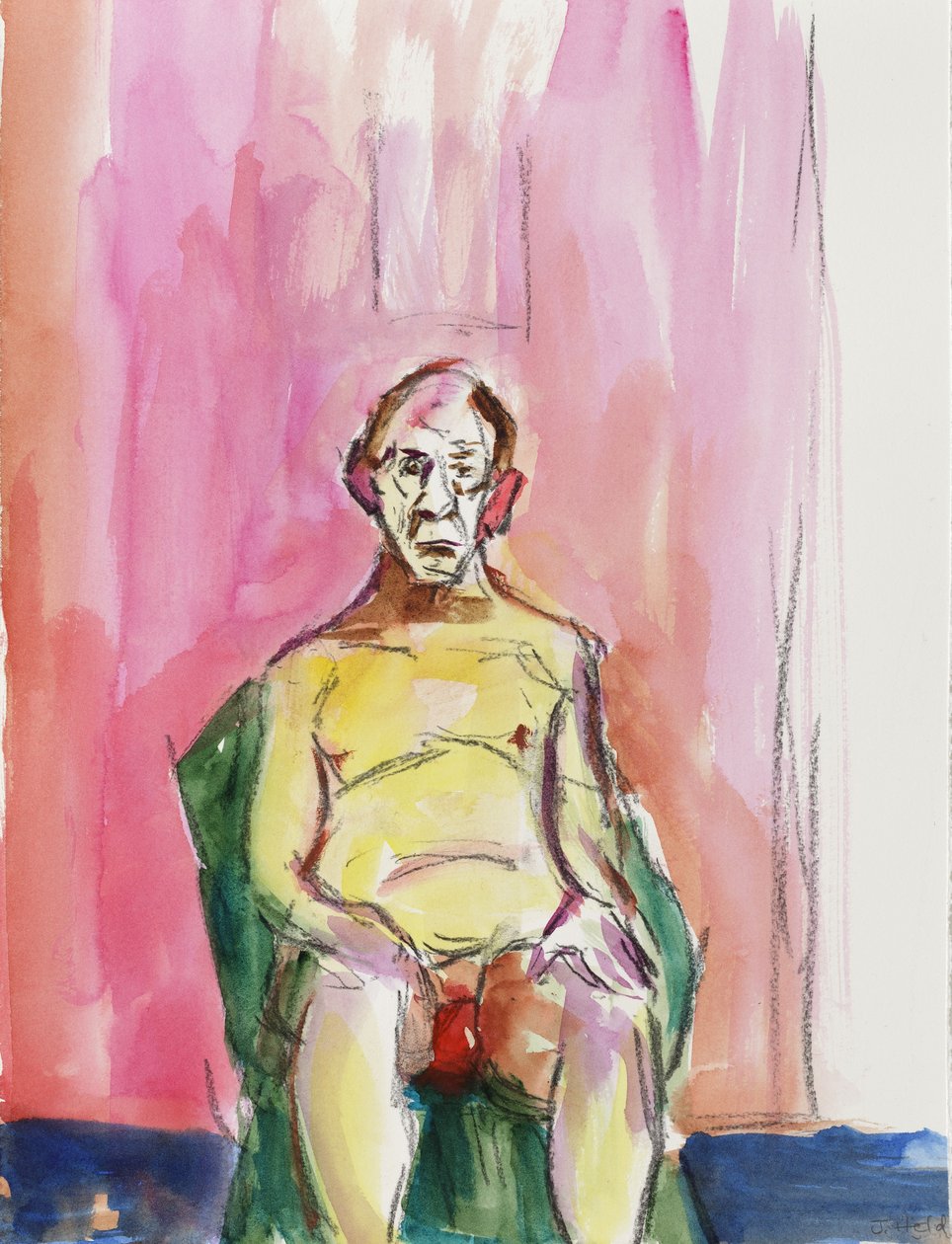 男裸体，2015， 作者 朱莉英雄
