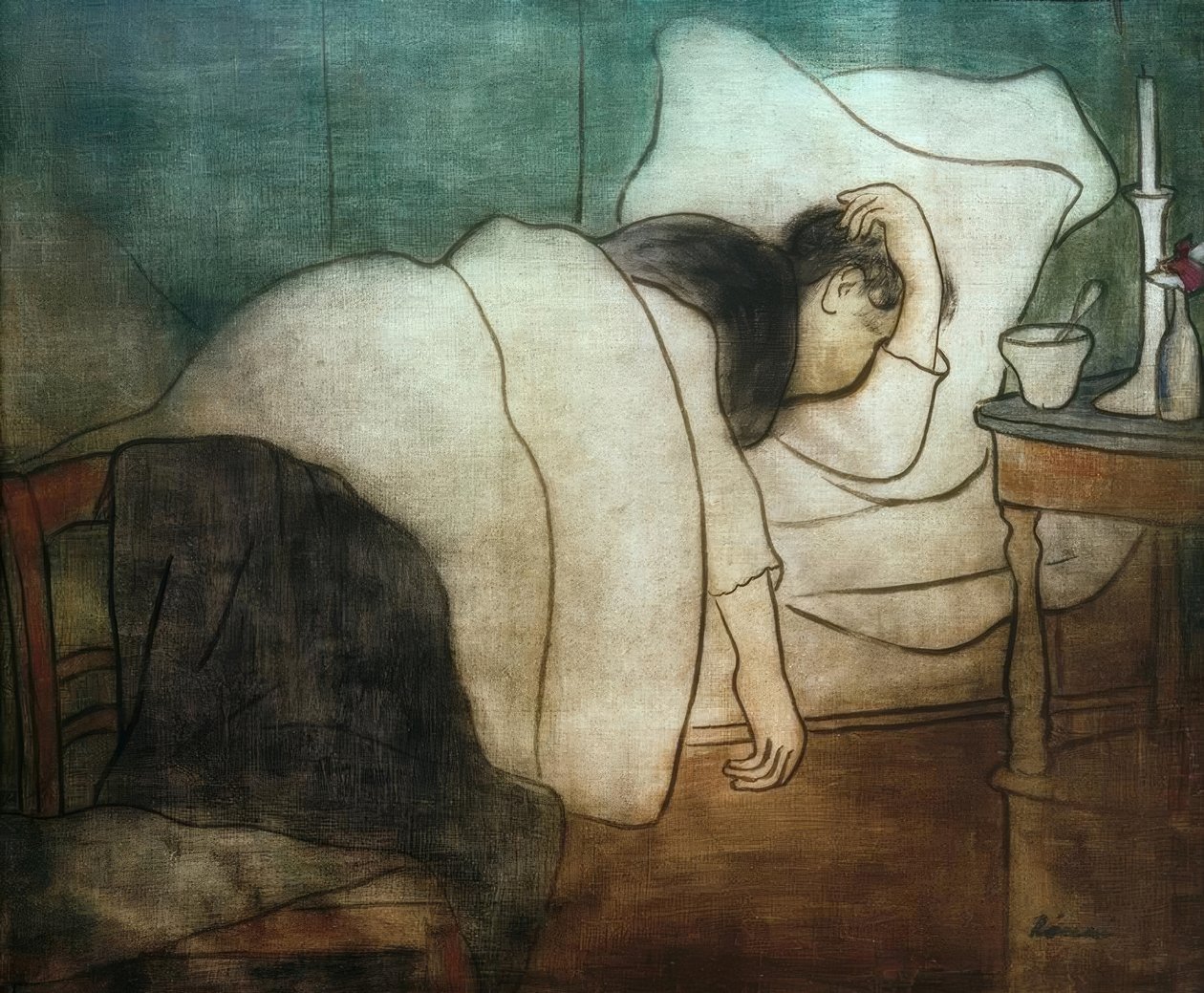 女人在床上 作者 约瑟夫·里普尔·罗奈