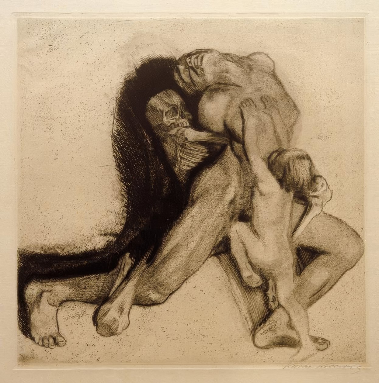 凯斯·柯维兹（KätheKollwitz），去世与妻子 作者 凯特·珂勒惠支
