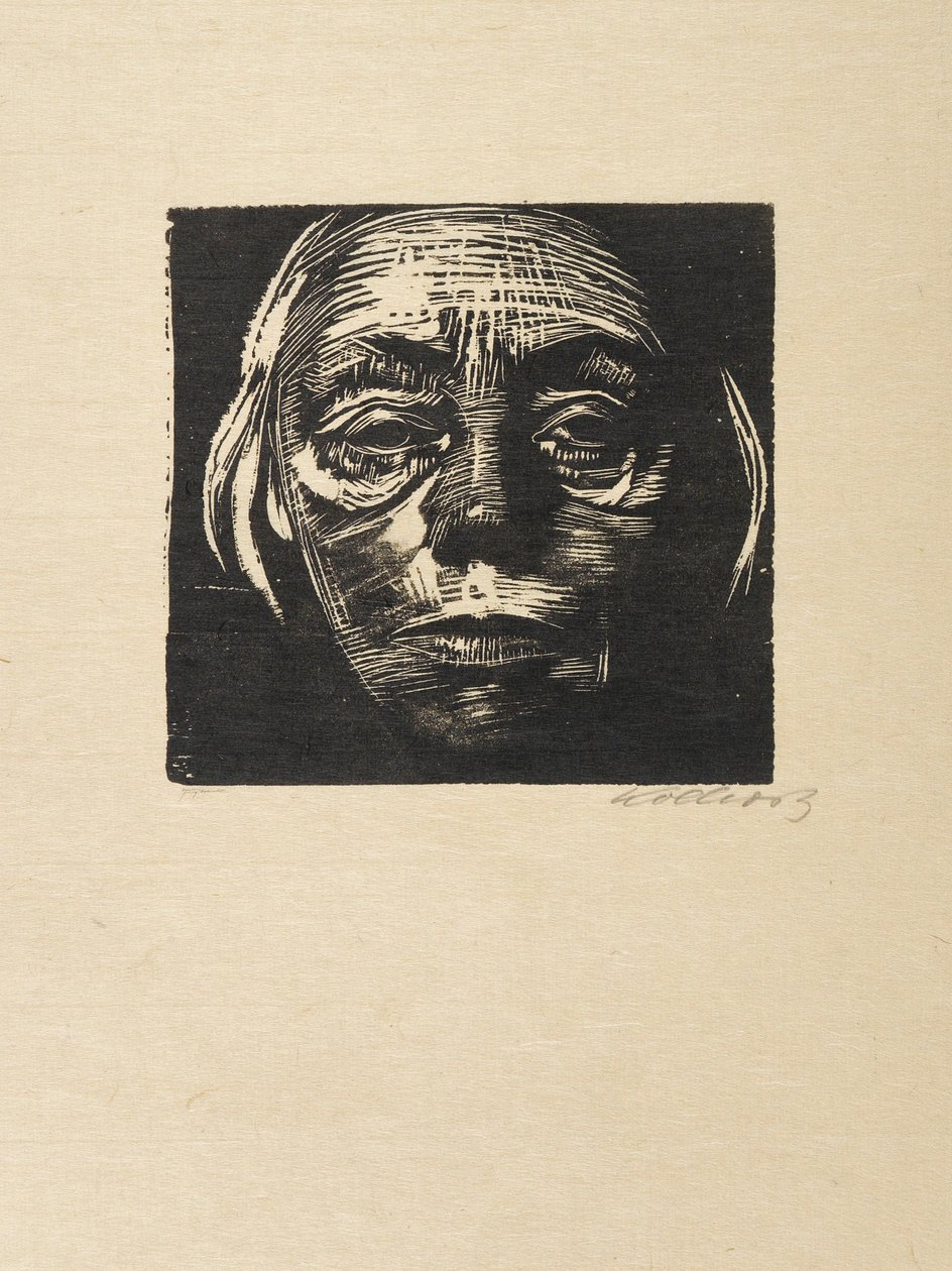 自画像》，1923年。 作者 凯特·珂勒惠支