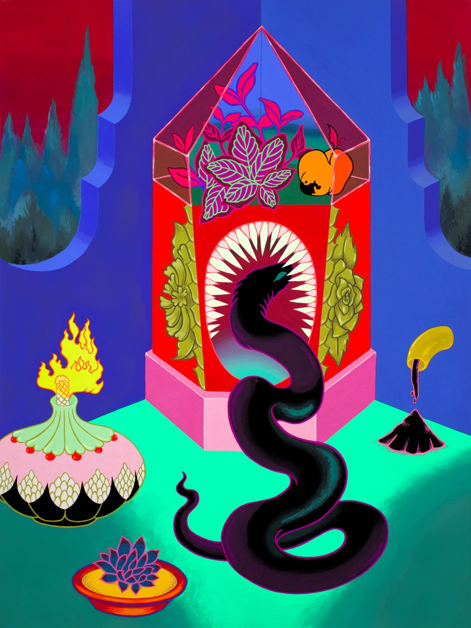 奏鸣曲，2021 年（丙烯酸画板） 作者 来了