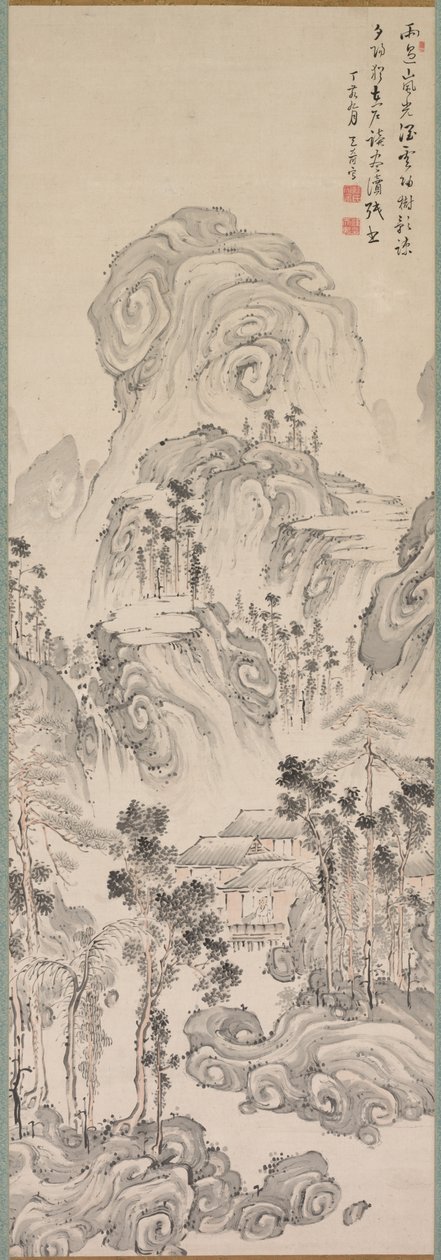 景观，1767年。 作者 菅天举