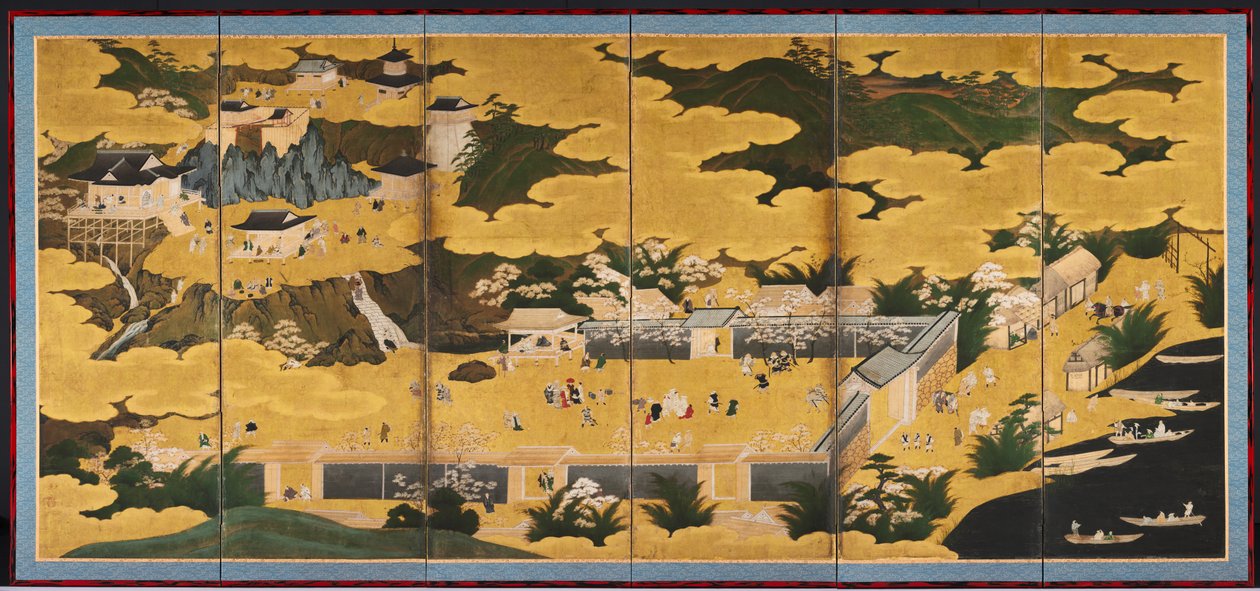 近江的著名景观，1660-90年代。 作者 卡诺A