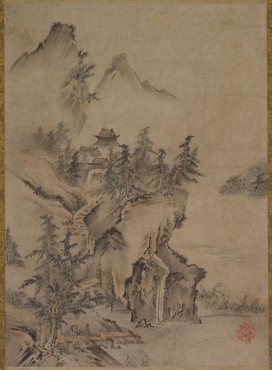 中国文人游山寺 作者 加野秀政