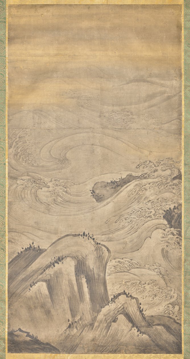 岩石与海浪 作者 卡诺·元信