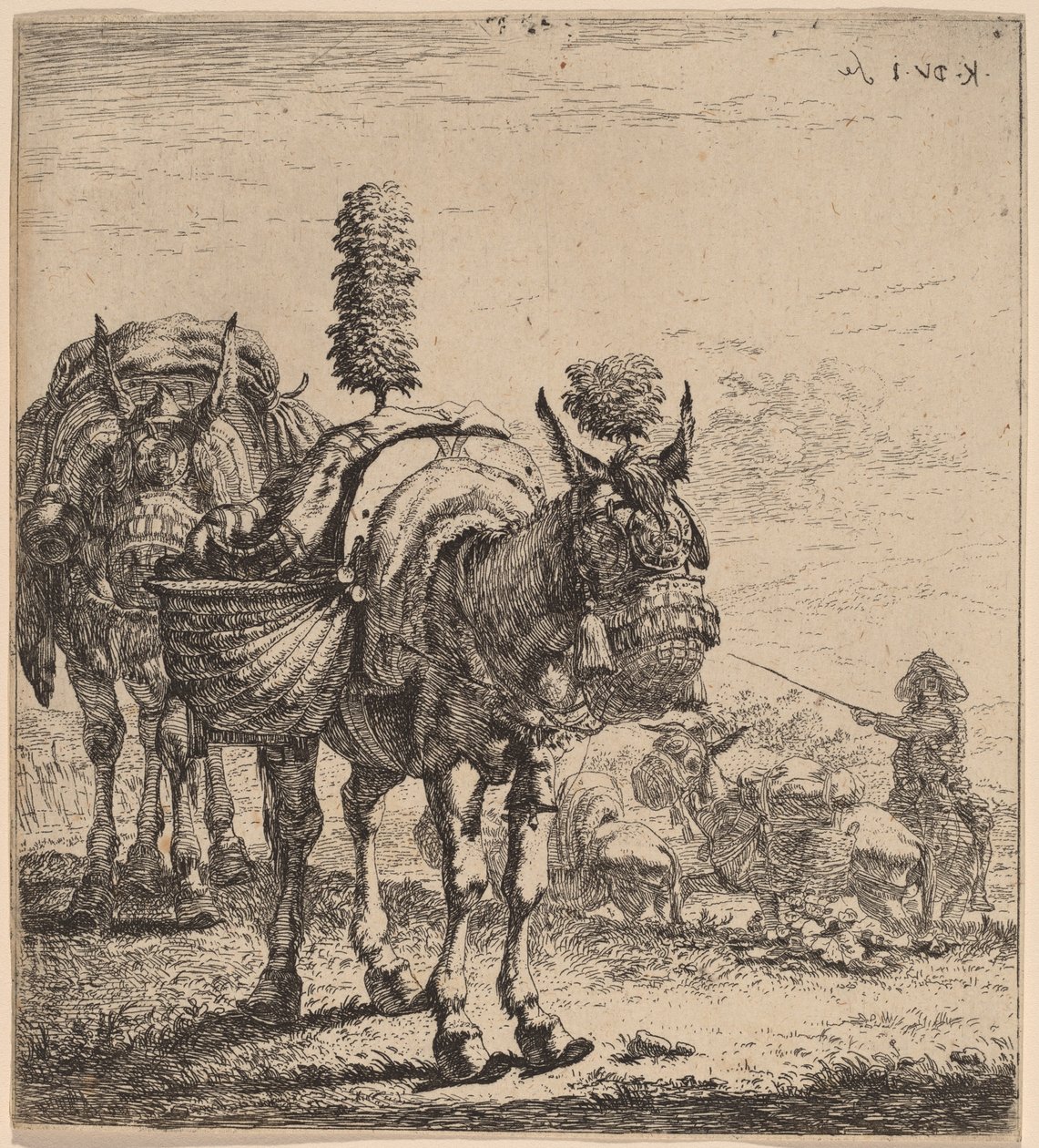 两只骡子 作者 卡雷尔·杜哈丁（Karel Dujardin）