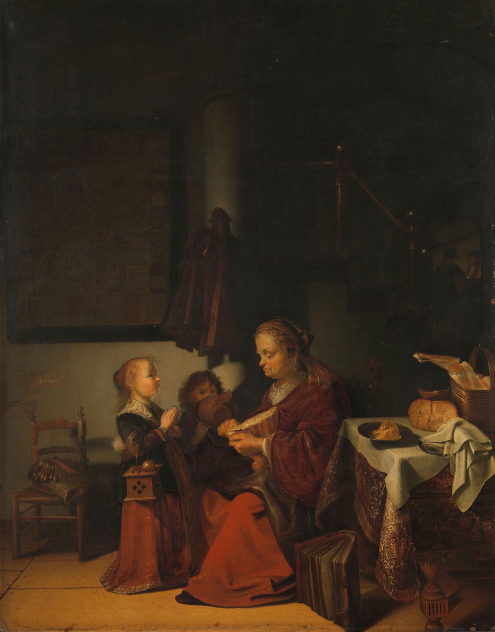 早餐，1640-54 作者 卡雷尔·斯拉伯特（Karel Slabbaert）