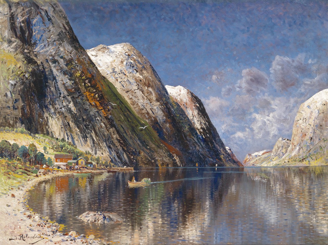 Drontheim Fjord 作者 卡尔·考夫曼