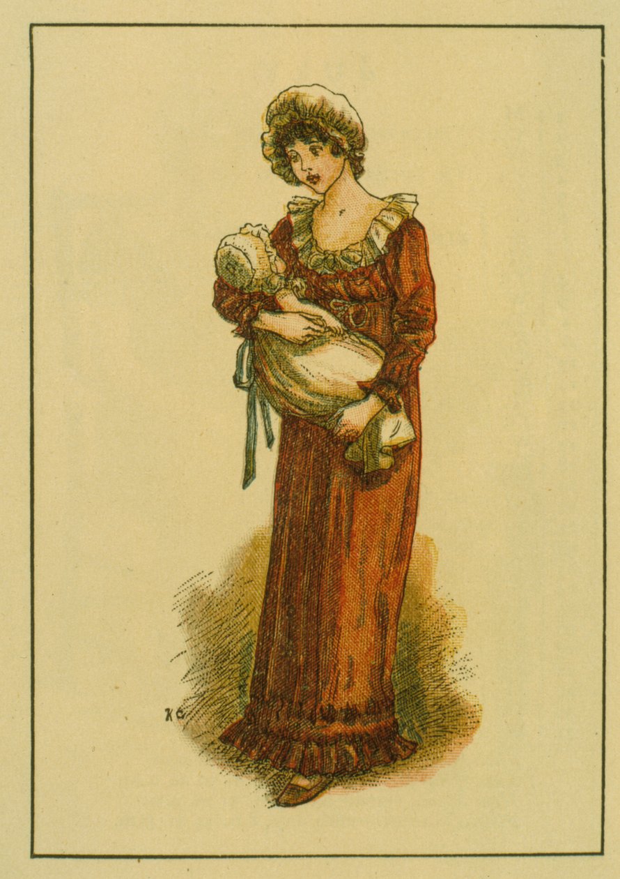 八月 作者 凯特·格林威（Kate Greenaway）