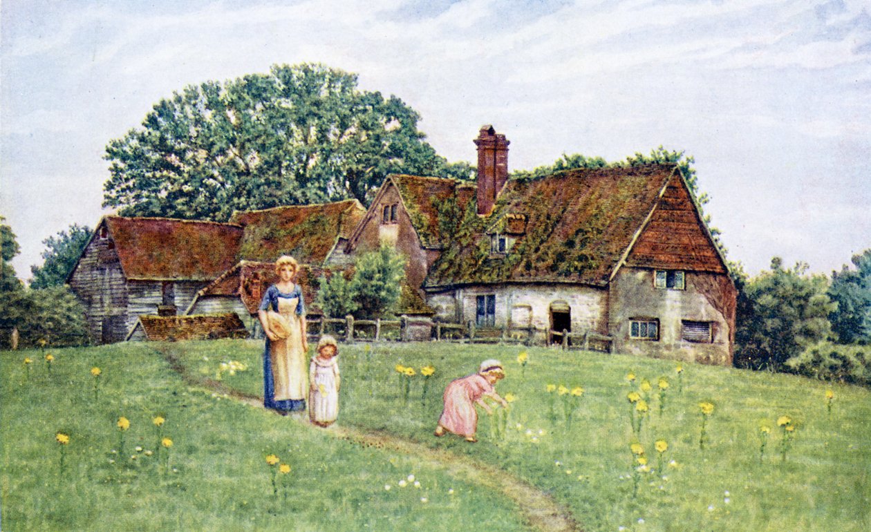 凯特格林纳威的老农舍。 作者 凯特·格林威（Kate Greenaway）