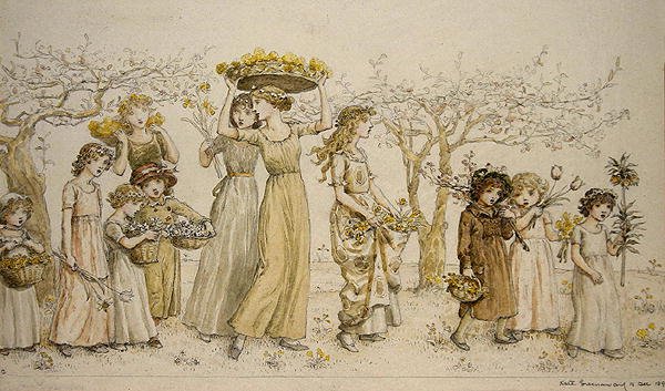 春天的时候 作者 凯特·格林威（Kate Greenaway）