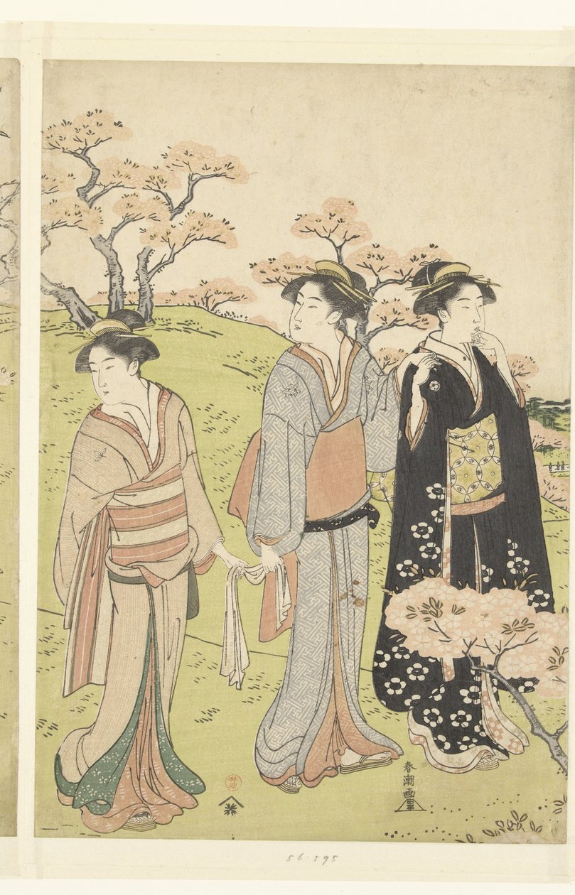 飞鸟山赏樱花 作者 胜川俊町
