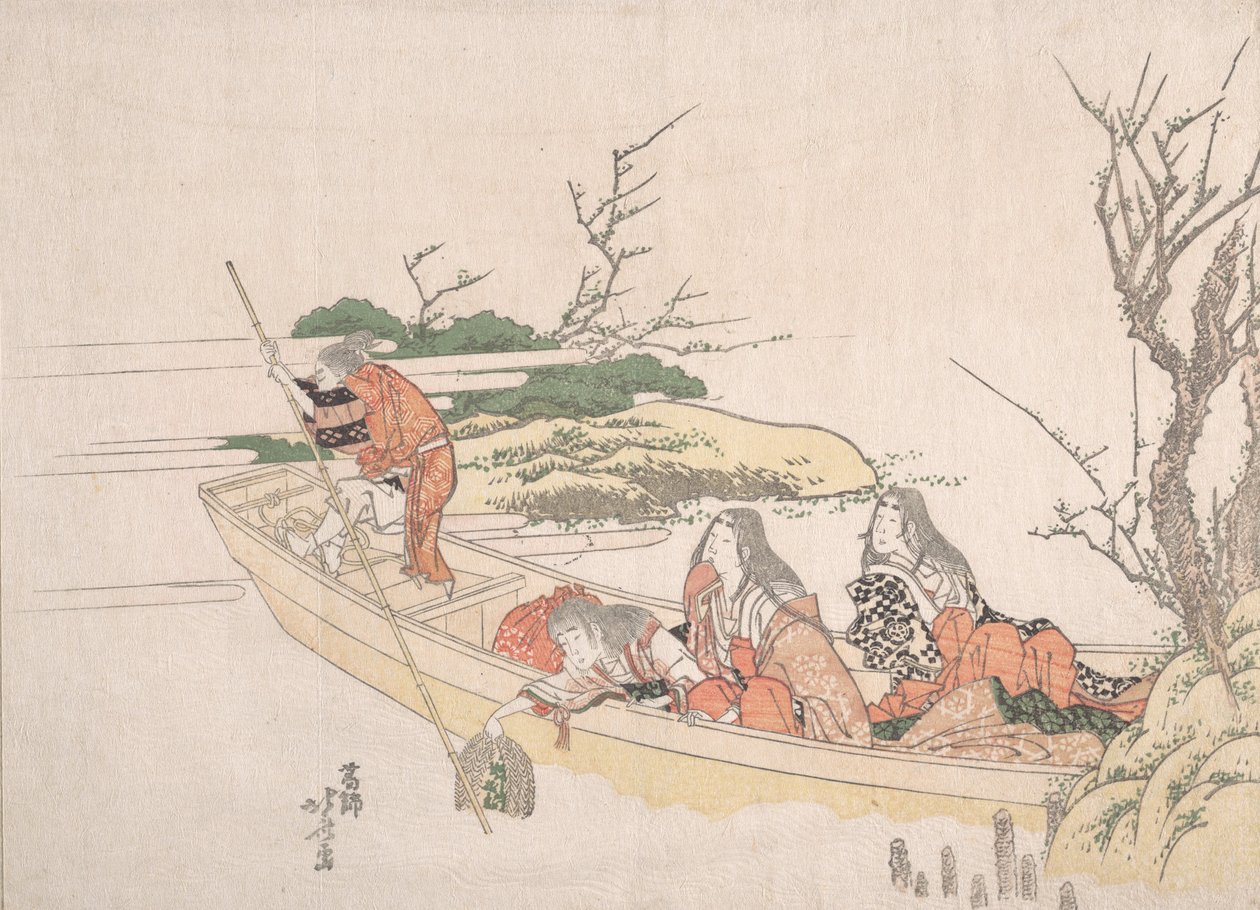 采集海草。 作者 葛饰北斋