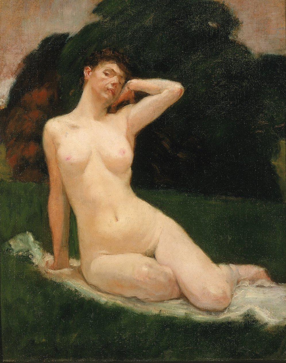 晚会研究》，1883年。 作者 凯尼恩·考克斯（Kenyon Cox）