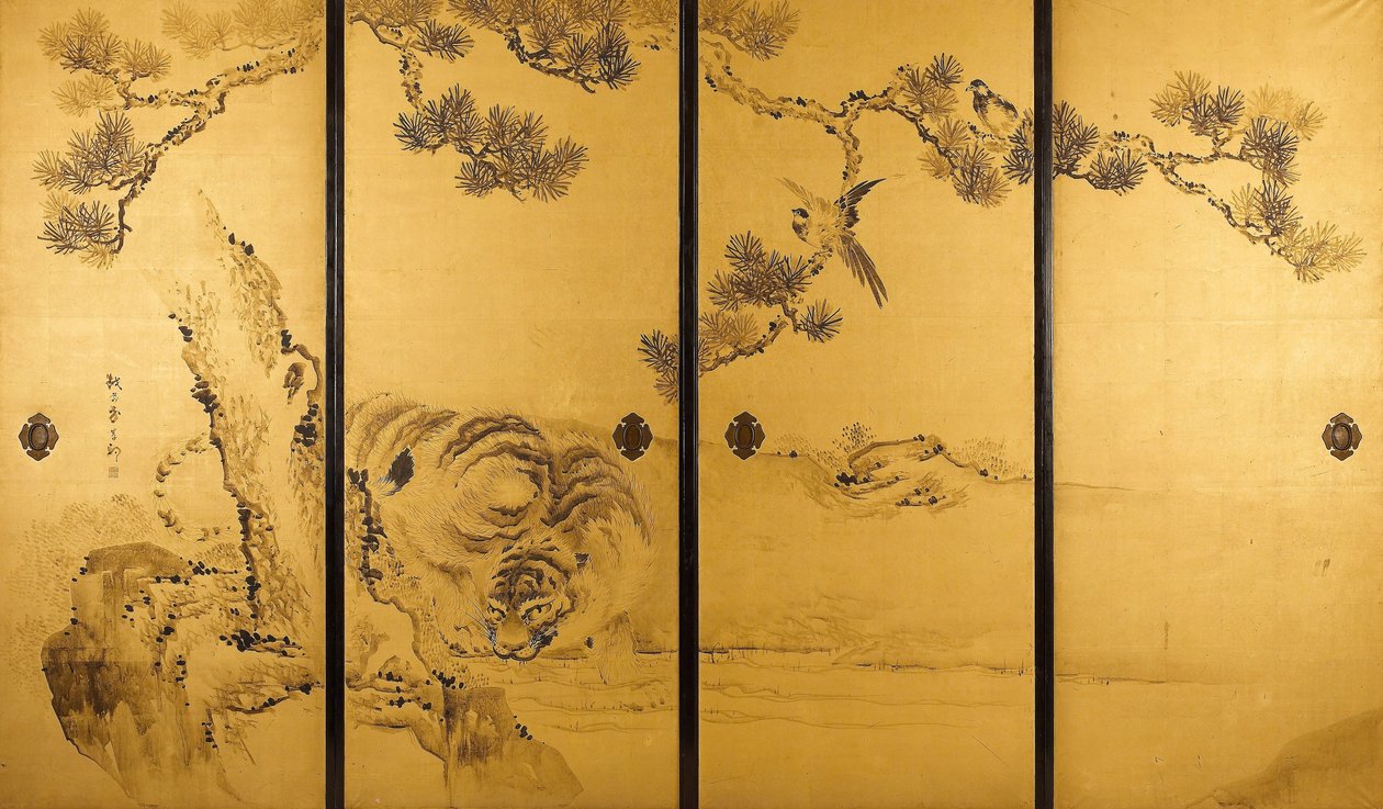 Fusuma-老虎和龙 作者 岸氏岸