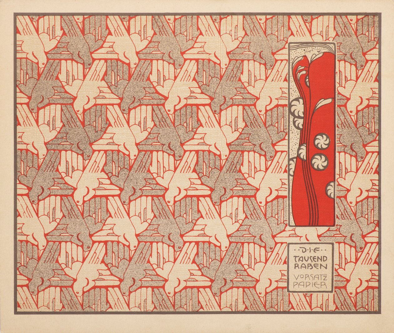 一千只乌鸦》，1901年。 作者 科洛曼·莫泽（Koloman Moser）