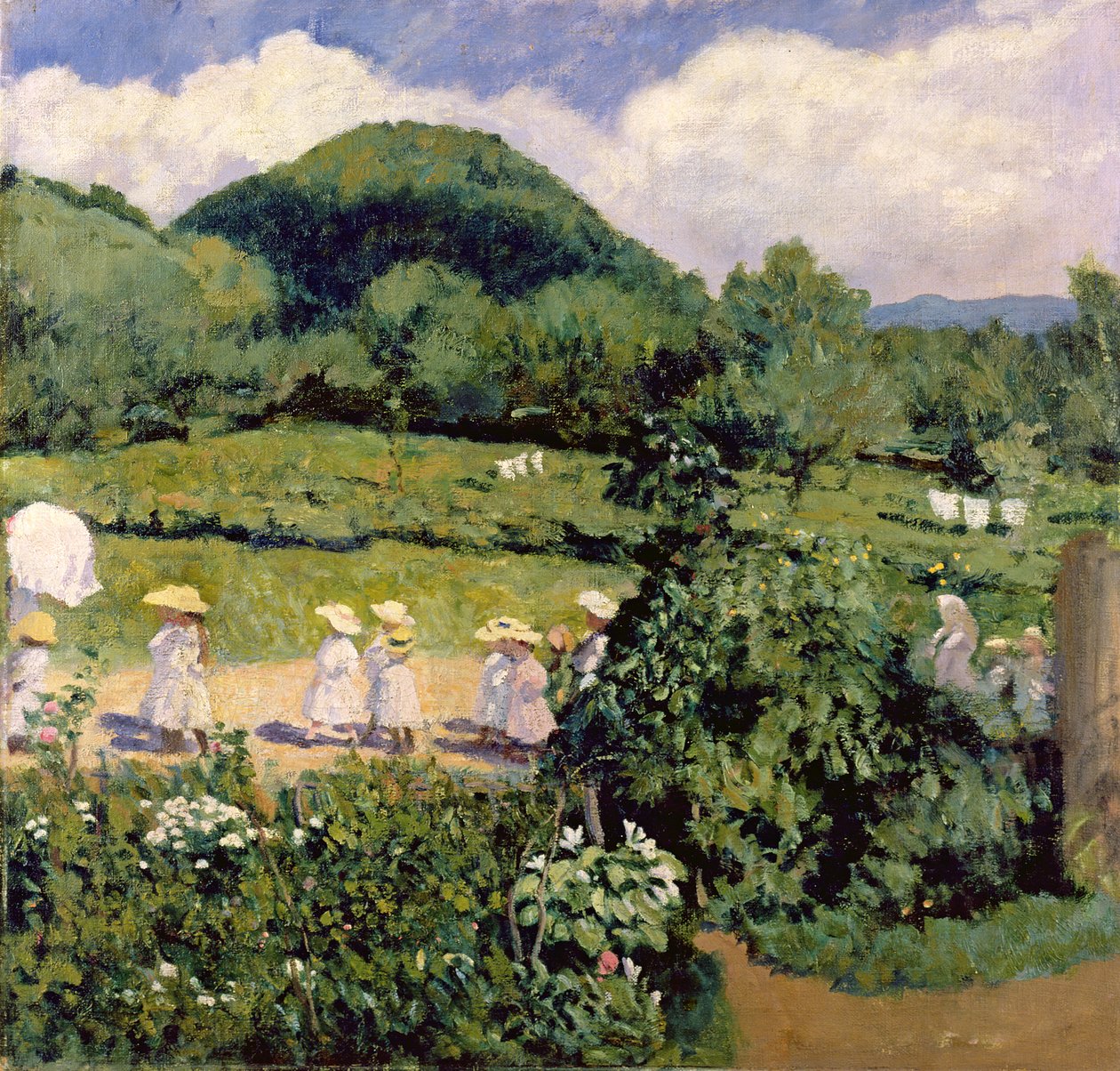 野餐于五月，夏日，1906年 作者 卡罗莉·费伦奇（KárolyFerenczy）