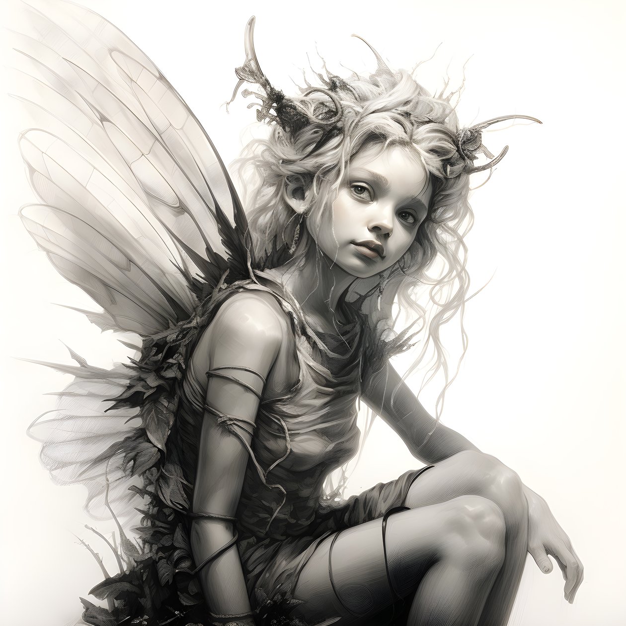 Pixie 4 的全身草图 作者 库尔特赫普克