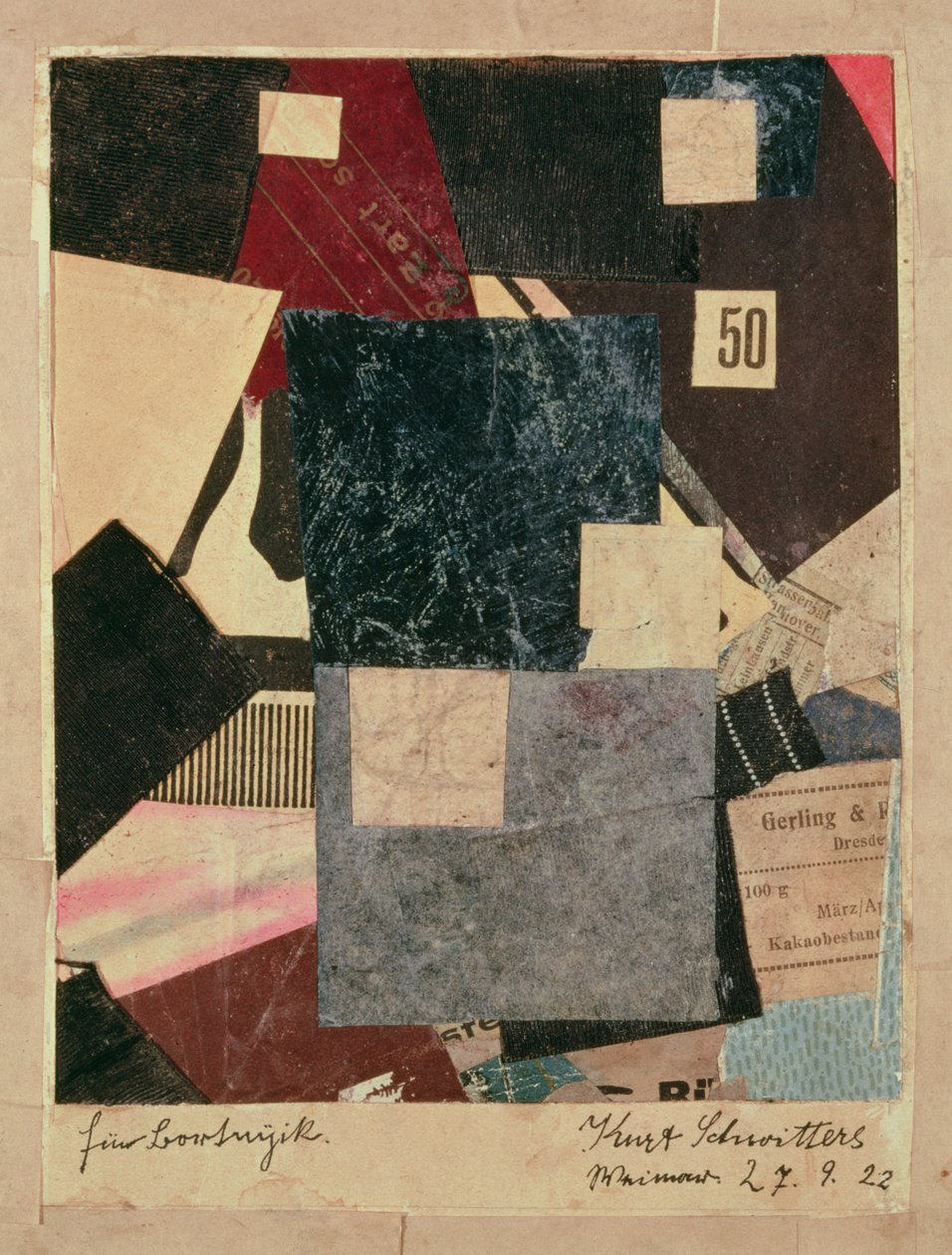 构图，1922年 作者 库尔特·史威特
