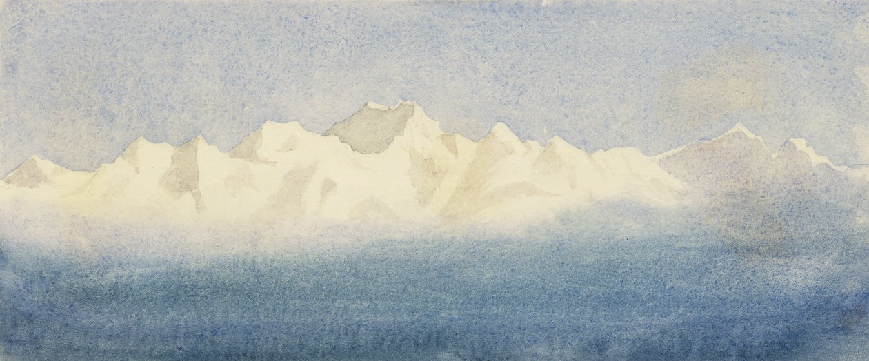 高山景观，1875年 作者 艾玛·克莱顿夫人