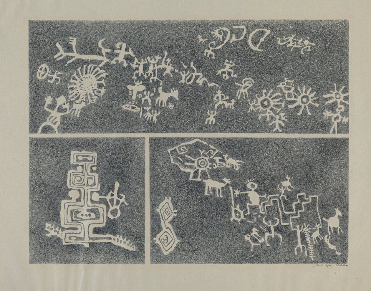 岩石壁画 作者 拉拉夏娃里沃尔