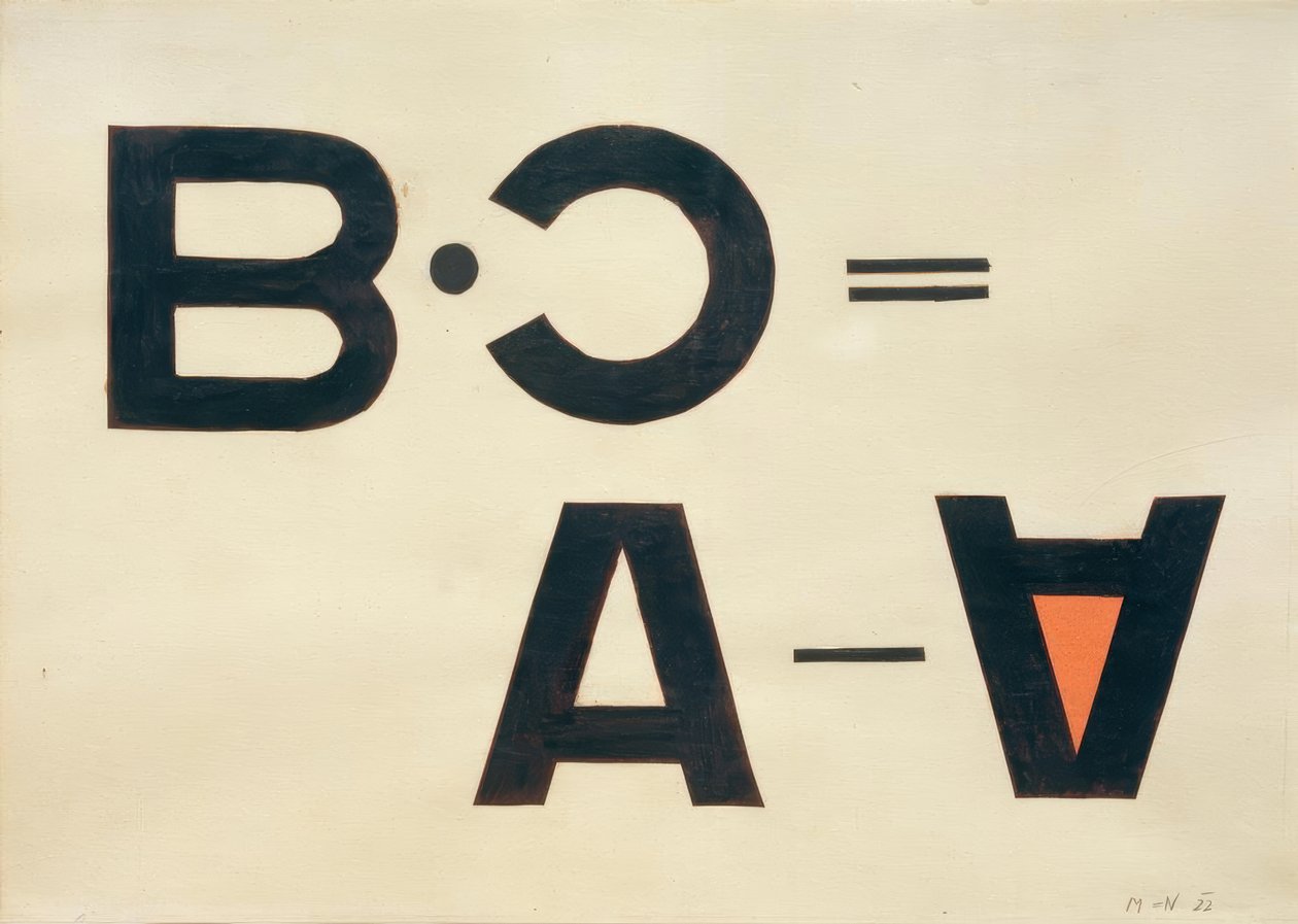 无题（错字拼贴） 作者 拉斯洛·莫霍利·纳吉（Laszlo Moholy Nagy）