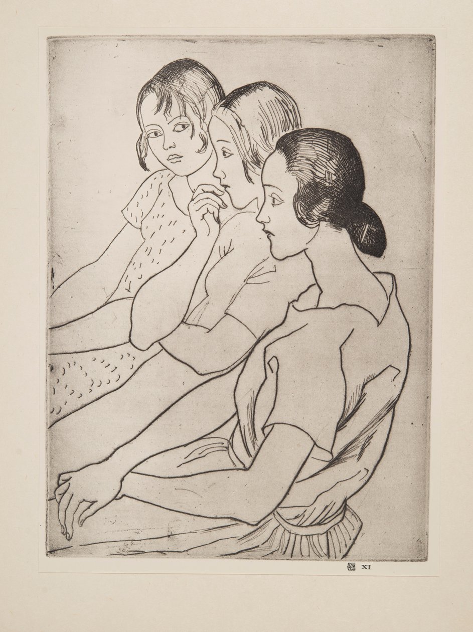 乡村女孩》，出版。1927. 作者 劳拉·奈特