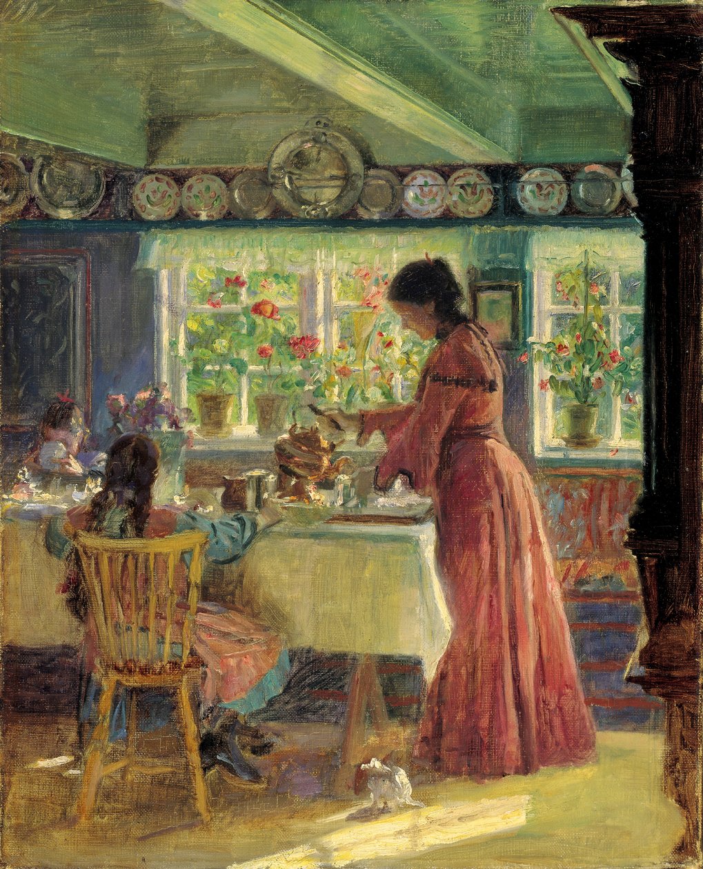 浇灌早晨的咖啡 作者 Laurit 的洒水器 Tuxen