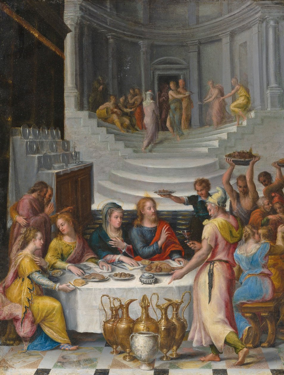 迦拿的婚礼盛宴。 作者 Lavinia Fontana