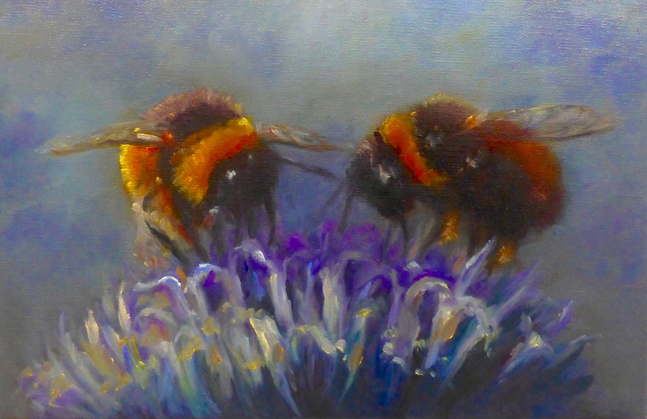 两只蜜蜂, 2019年 作者 李·坎贝尔