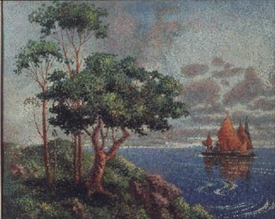 帆船，1887年 作者 里奥·高森