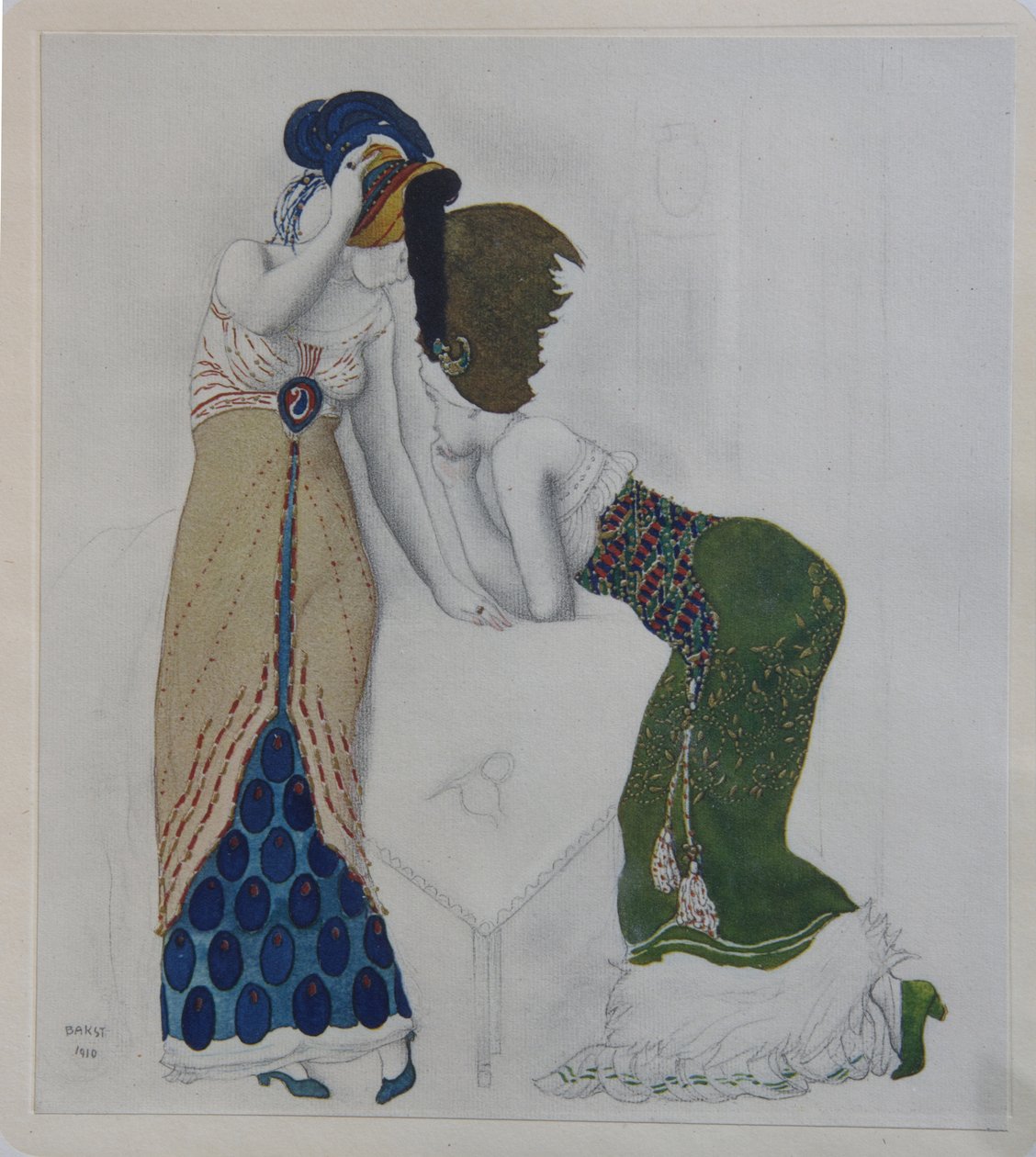 东方服饰的女人，1910年 作者 莱昂·巴克斯特